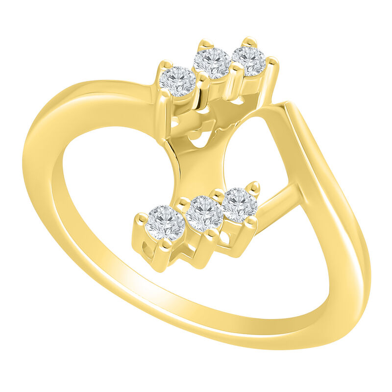 Lab Grown Diamond 1/5ctw. Wedding Ring in 14k Yellow Gold image number null